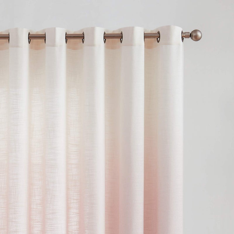 Central Park Mauve Ombre Door Curtain 100" Extra Wide Light Filtering Gradient Print on Rayon Blend Fabric Window Treatment for Sliding Patio Door with Grommetsï¼ŒCream White to Pinkï¼Œ100" x 84", 1 Panel - Image 5